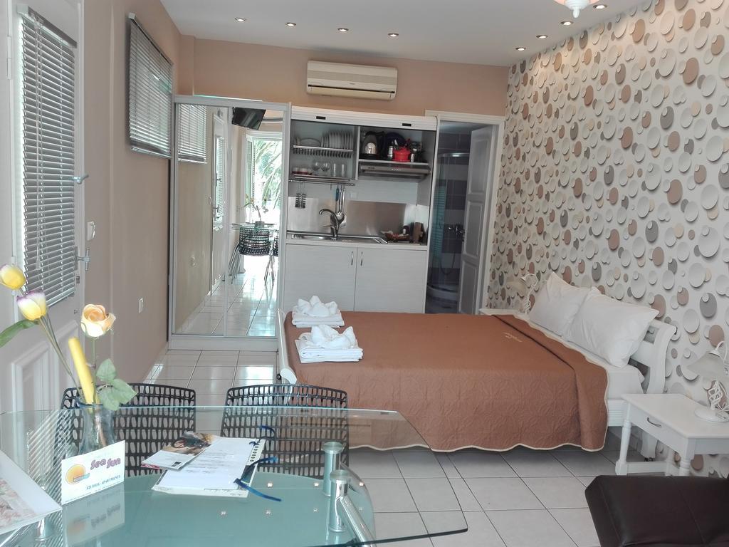 Sea Sun Aparthotel Plomári Szoba fotó